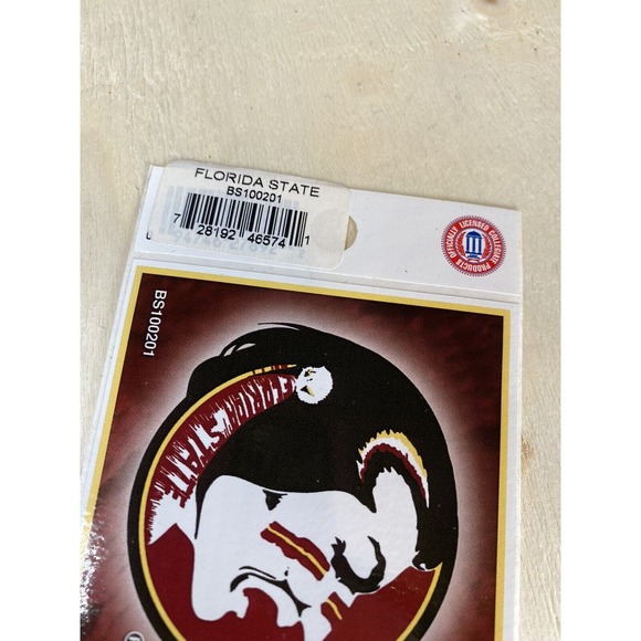 Florida State Seminoles FSU Logo Garnet Gold Car Decal Bumper Sticker NCAA - Picture 4 of 4